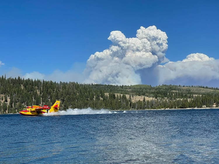 Wapiti Fire at Stanley Lake 8/23