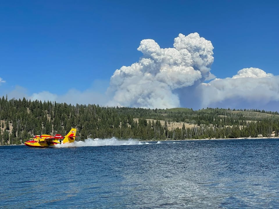 Wapiti Fire at Stanley Lake 8/23